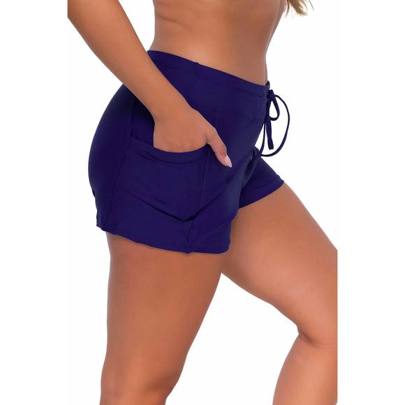 NEW SUNSETS INC. laguna swim short in indigo - Picture 2 of 4